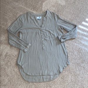 Olive green/tan tunic